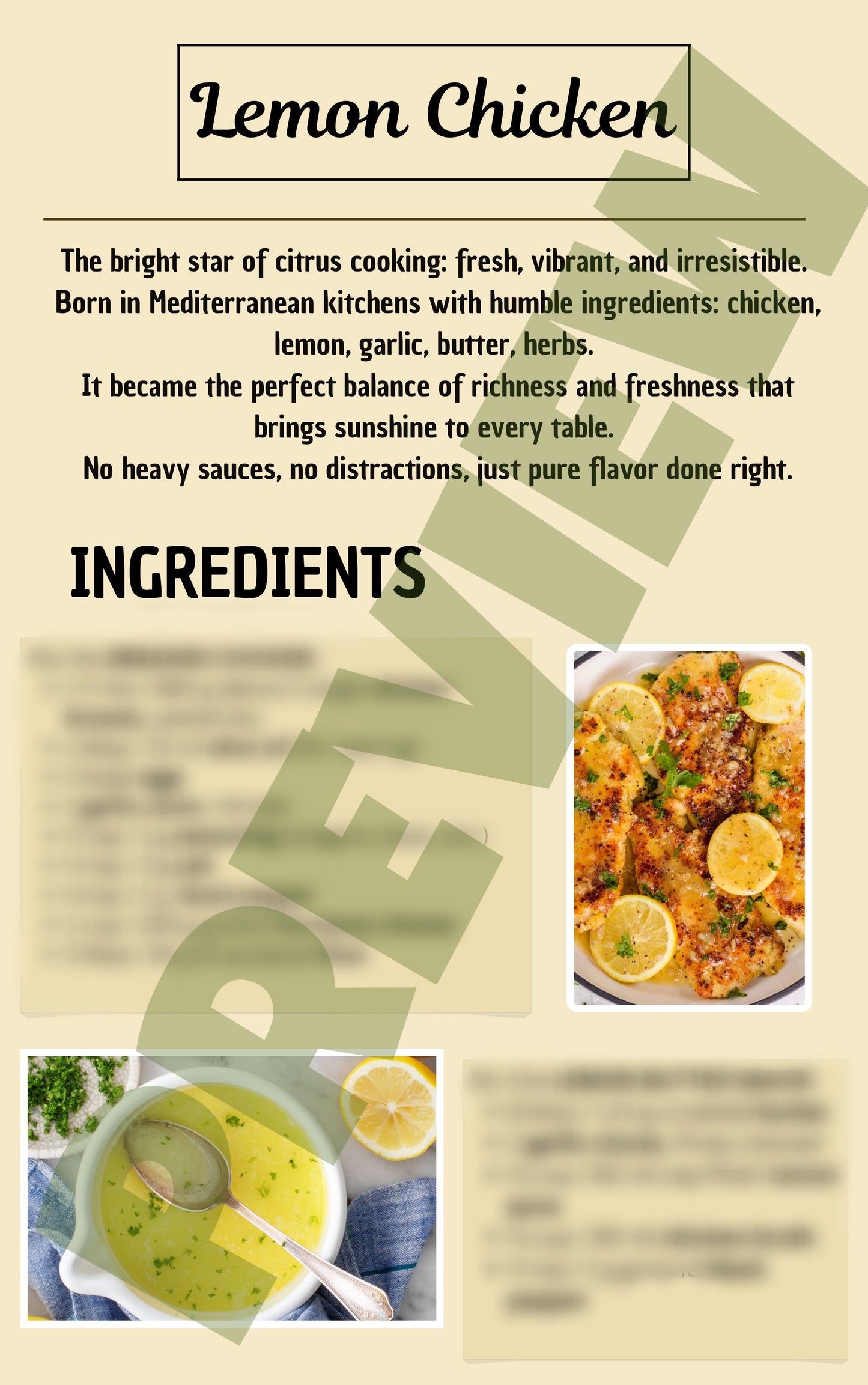 Chef Peter's Cookbook